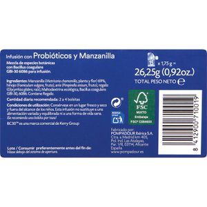 Infusión Probióticos y Manzanilla