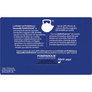 Infusión Probióticos y Manzanilla