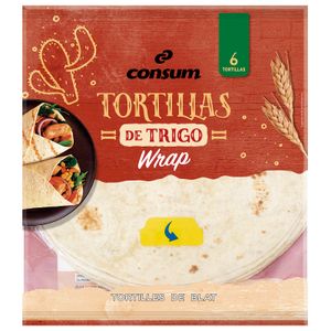 CONSUM Tortillas Wrap de Trigo 6 Unidades