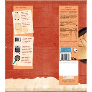 Tortillas Wrap de Trigo 6 Unidades