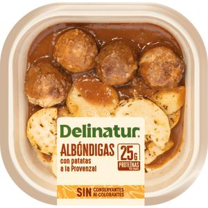 Imagen del producto Albóndigas con Patatas a lo Provenzal de la marca DELINATUR