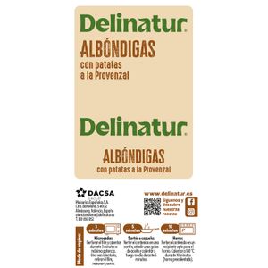 Albóndigas con Patatas a lo Provenzal