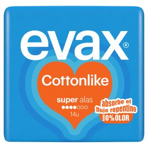 Segona imatge del producte Compresas Cottonlike Super amb Ales de la marca EVAX