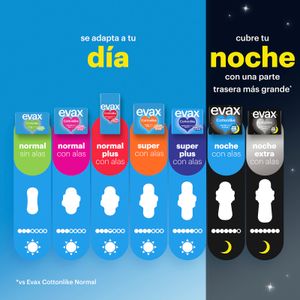 Sisena imatge del producte Compresas Cottonlike Super amb Ales de la marca EVAX