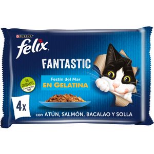 Comida Gato Fantastic Pescado 4 X 85 Gr
