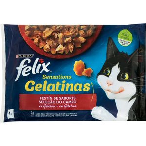 Comida Gato Gelatina Sensations Carne