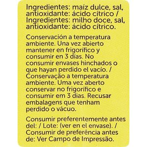 Maíz Dulce Cocido Mazorca