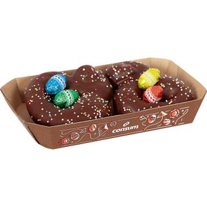 Mini Monas Bañadas de Chocolate c/4 Huevito
