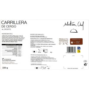 Carrillera de Cerdo al Oporto