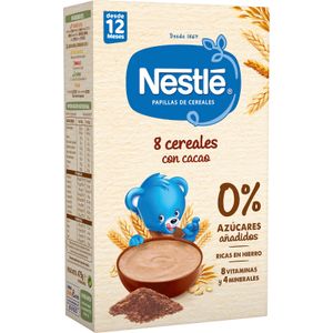 Papilla Polvo 8 Cereales con Cacao NESTLE