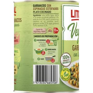 Garbanzos con Espinacas