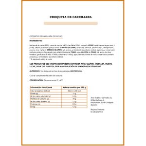 Croqueta Carrillera