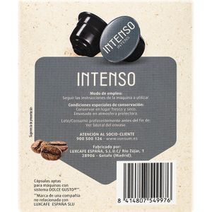 Segona imatge del producte Café Intens 16 Càpsules de la marca CONSUM