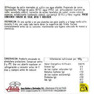Pechuga Pollo Marinada al Ajillo