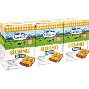 Imagen de Bechamel Sin Gluten Minibrik Pack de 3