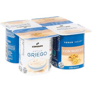 Yogur Griego con Nueces Azucarado