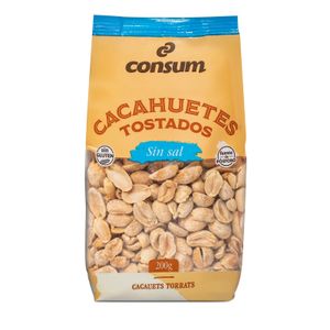 Cacahuete Tostado Sin Sal Bolsa