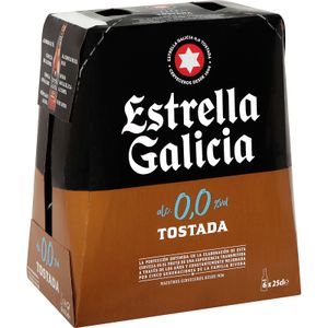 Cerveza Tostada 0,0 Pack de 6 botellas E.GALICIA