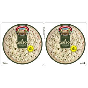 Pizza 4 Quesos Pack de 2 Unidades