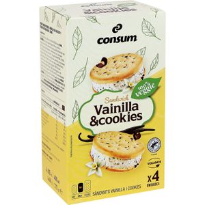 Sandwich Vainilla Cookies Vegano x4