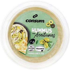 Hummus con aceitunas