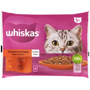Comida Húmeda Gatos Salsa Selección Carnes WHISKAS
