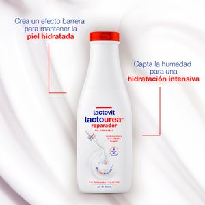 Tercera imagen del producto Gel de Baño Lactourea Reparador de la marca LACTOVIT