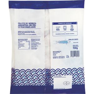 Filete Merluza Argentina Sin piel