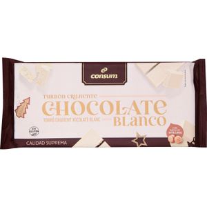 Turrón Choco Blanco Crujiente CONSUM