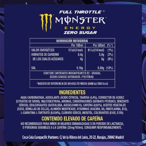 Bebida Energética Full Throttle Zero Lata