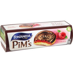 Galleta Rellena Frambues y Cubierta de Chocolate 150 Gr