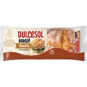 DULCESOL Pan Rustic Burger 4 Unidades
