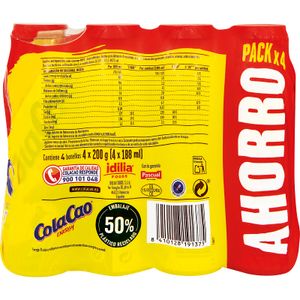 Batido de Cacao Energy Botellín Pack de 4