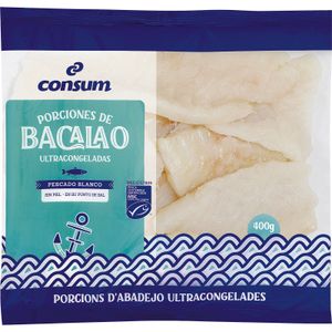 Porciones de Bacalao S/piel en su punto de sal