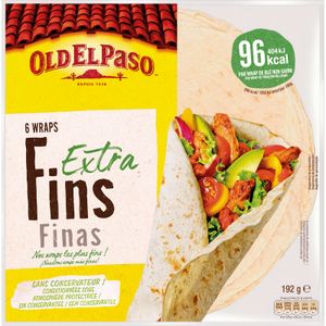 Tortillas Wraps Finas Paquete 6 Unidades
