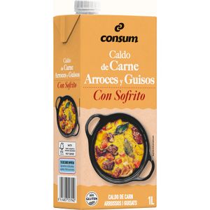 Caldo de Carne Arroces y Guisos con Sofrito