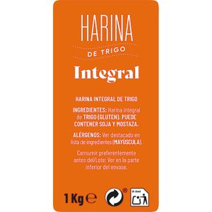 Harina de Trigo 100% Integral