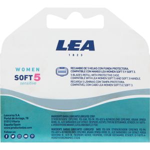 Segunda imagen del producto Recambio Maquinilla Depilación Soft 5 Hojas de la marca LEA WOMEN