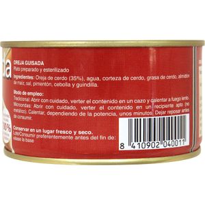 Oreja Guisada Lata