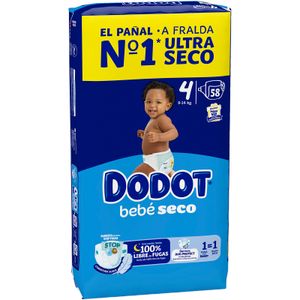 Pañal Bebé Seco T 4 De 9 a 14 KG