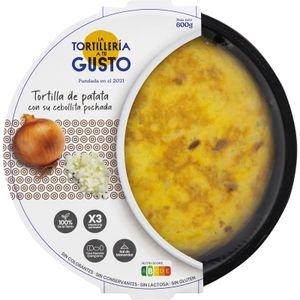Tortilla Patatas con Cebolla 600 Gr