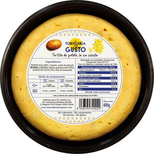 Imagen de Tortilla Patatas sin Cebolla
