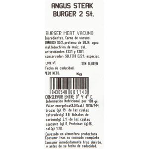 Burger Angus M.Vergara 2 Unidades