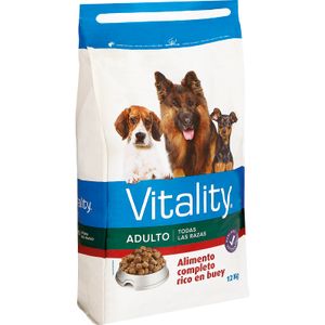 Comida Seca Perro Adulto Rico en Buey VITALITY