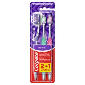 Cepillo Zig Zag Medio Antibacterias