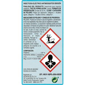Insecticida Eléctrico Líquido Recambio