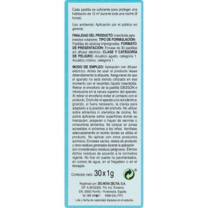 Insecticida Eléctrico Recambio Pastillas