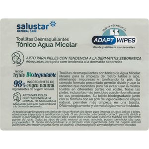 Tercera imatge del producte Tovalolletes Desmaquillan Aigua Micel.lar Divisibl de la marca SALUSTAR