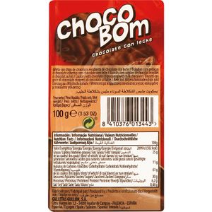 Galleta Choco Bom Bañada Chocolate Leche