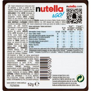 Nutella&Go Crema Cacao y Palitos de Pan